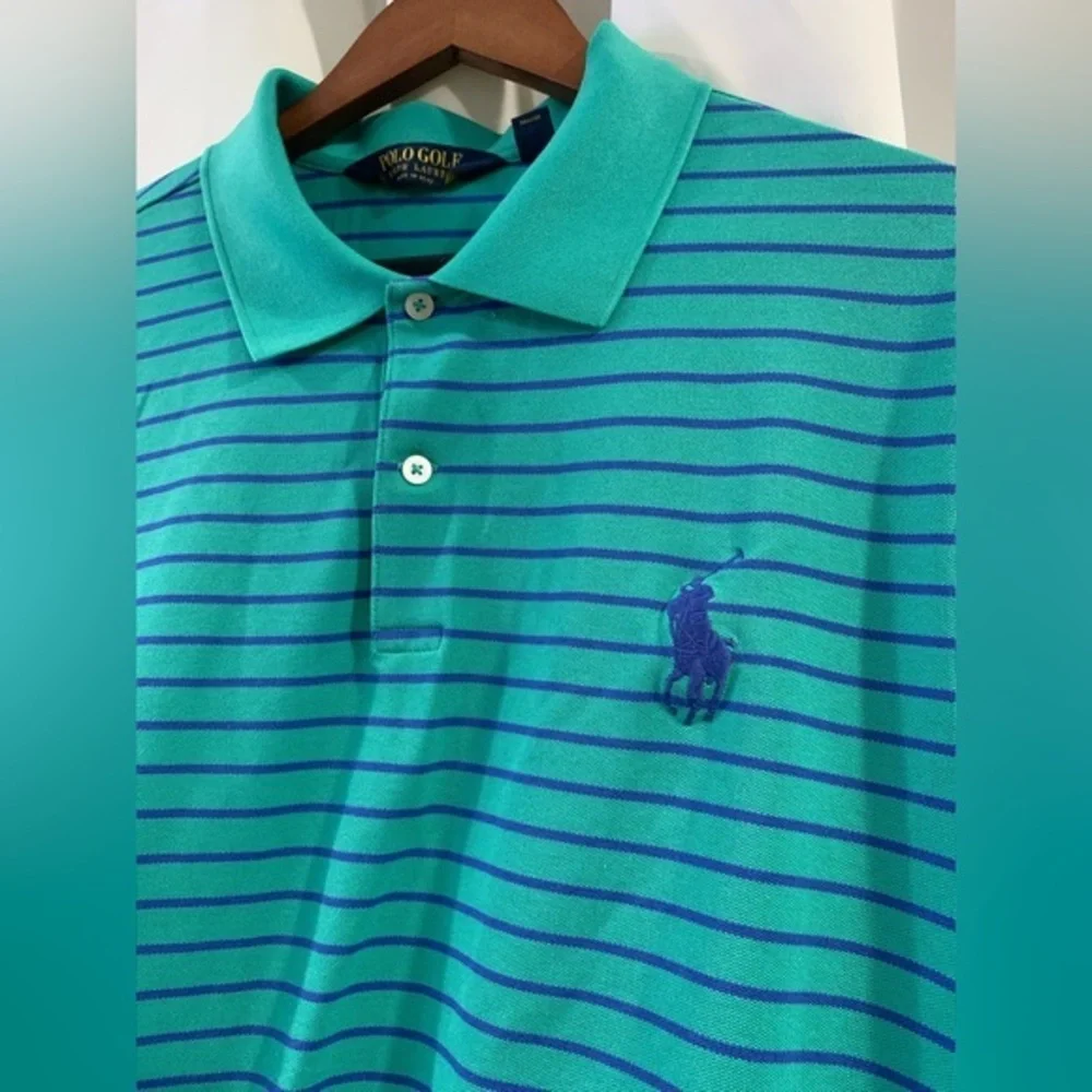 POLO RALPH‎ LAUREN Golf MENS MESH SHIRTS SOLID STRIPED BIG PONY LOGO 2XL